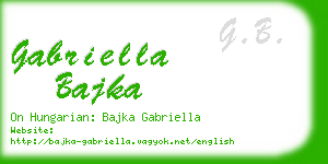 gabriella bajka business card